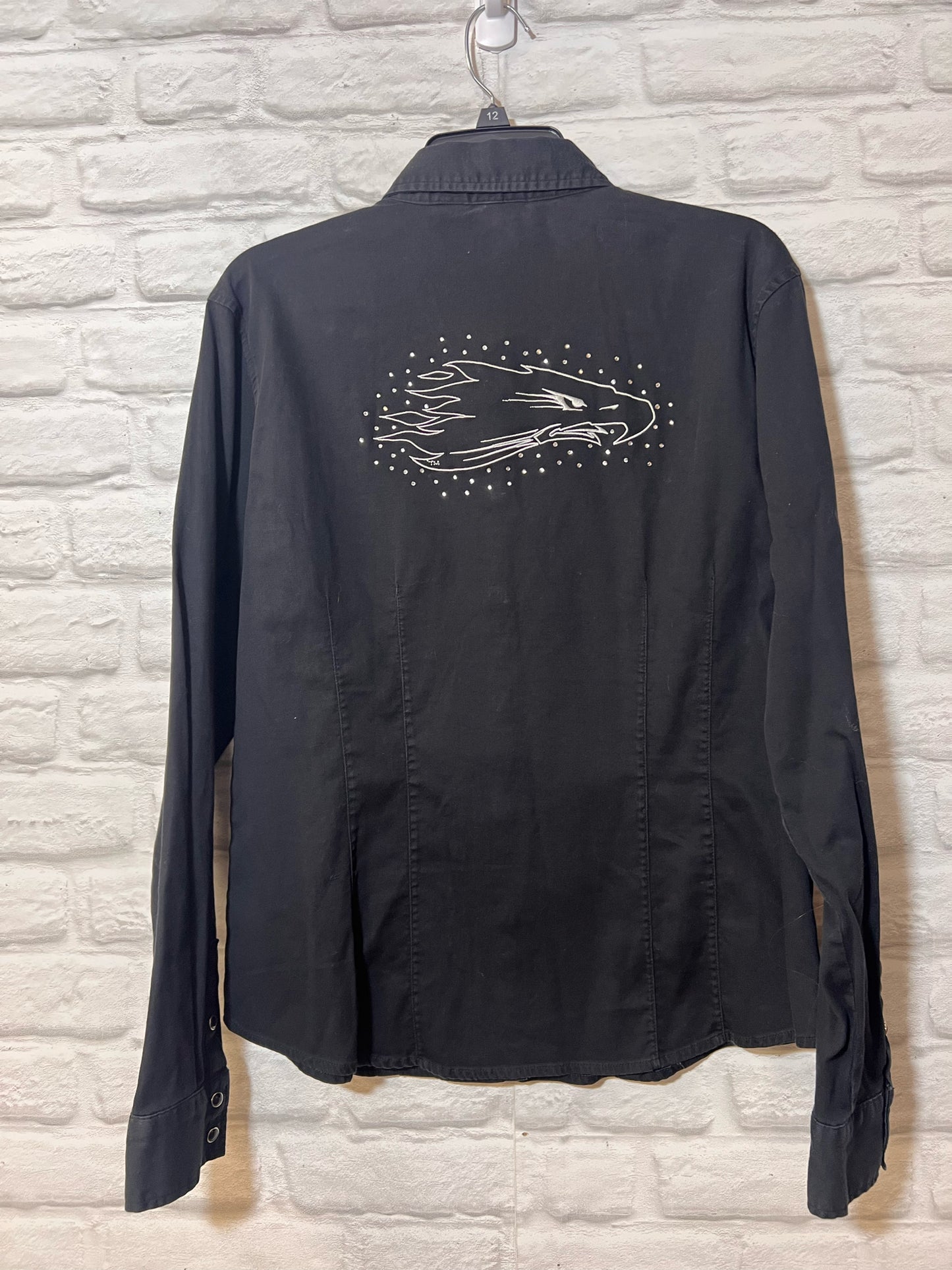 Size XL Harley-Davidson black western style shirt