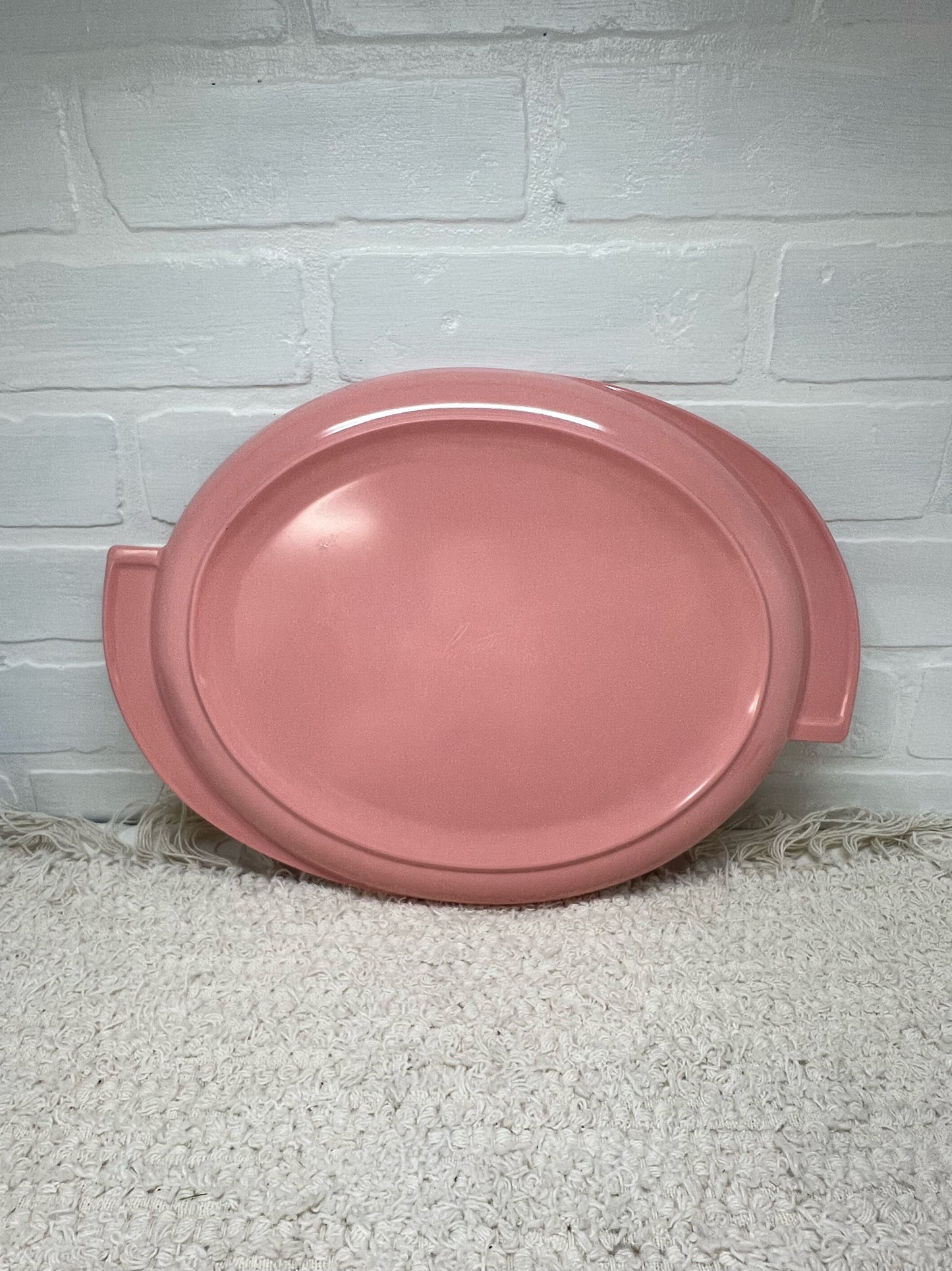 Boonton 1950's melamine pink 'winged' platter