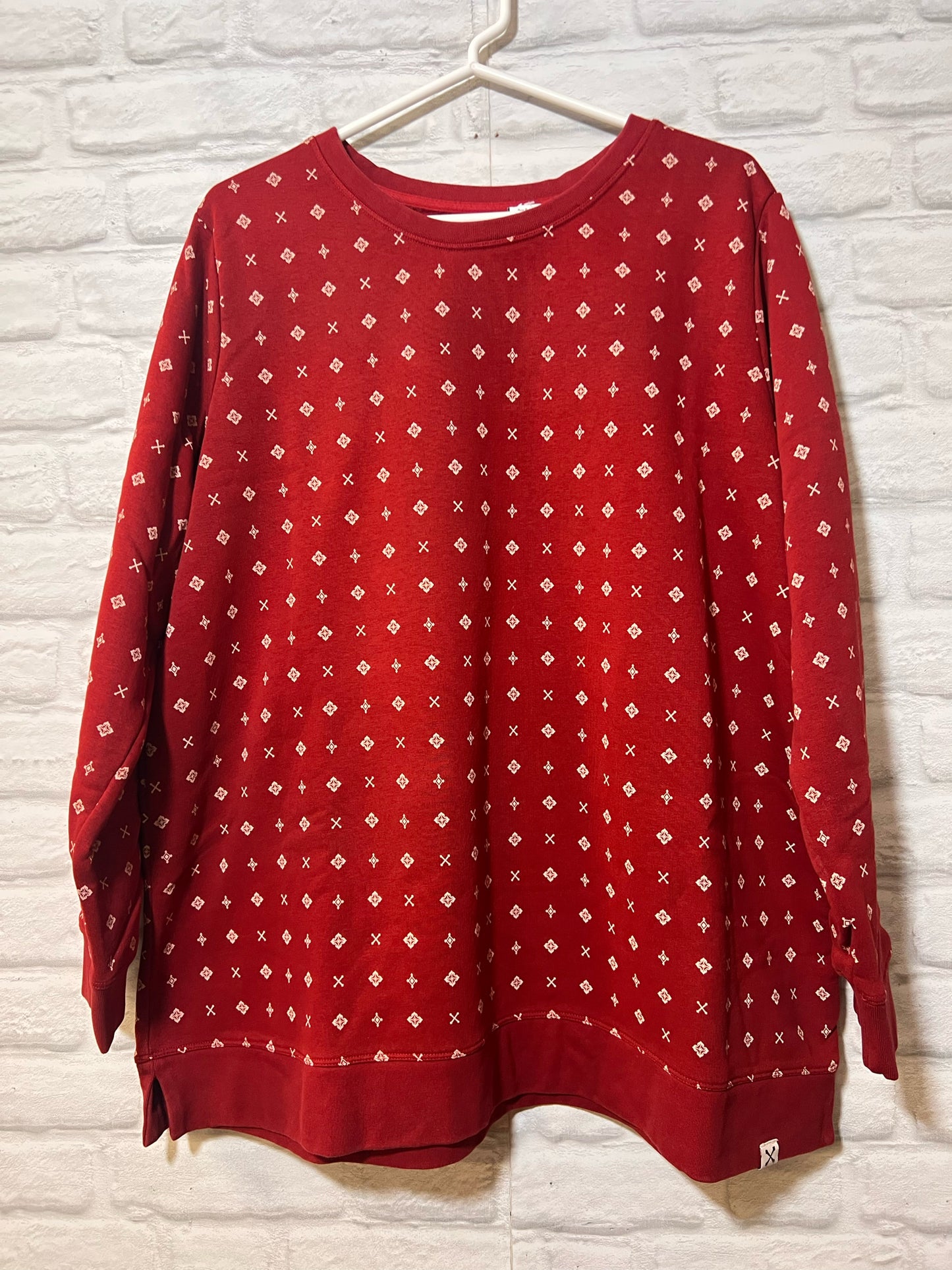 Blake Shelton Collection Size 1X Land's End Red Sweatshirt