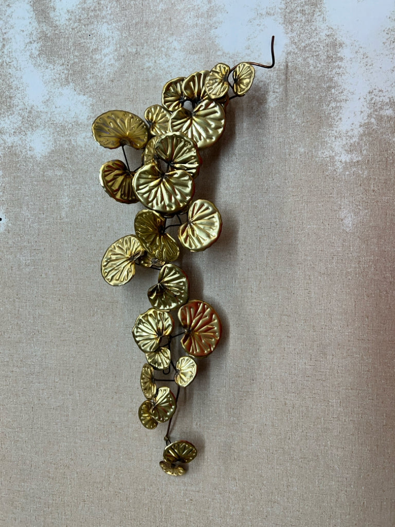 Homco vintage metal geranium vine wall art