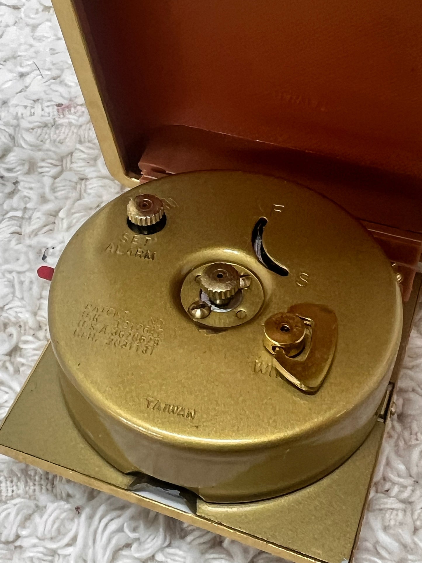 Wind-Up vintage travel alarm clock