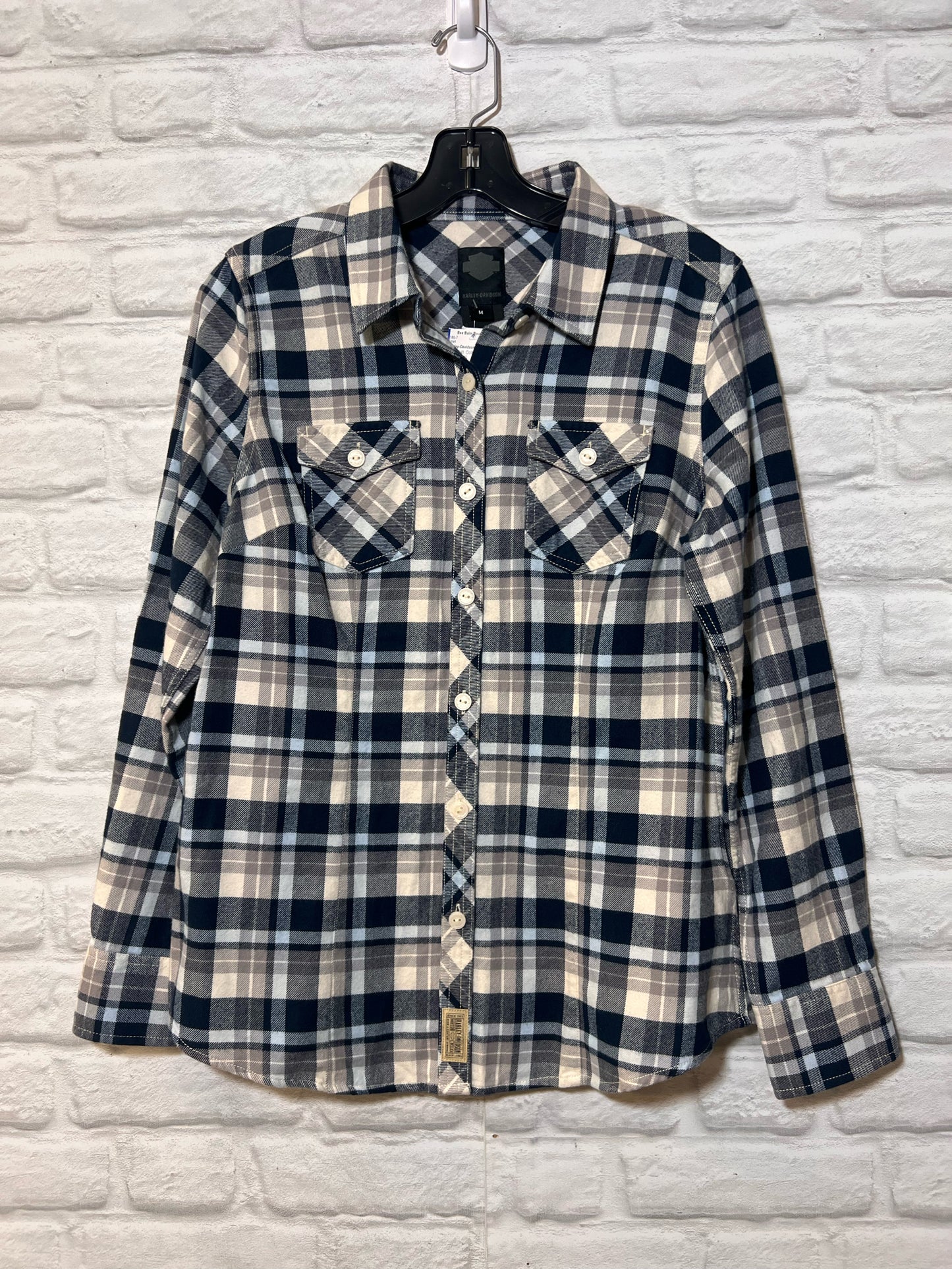 Size L Harley-Davidson 100% cotton flannel shirt