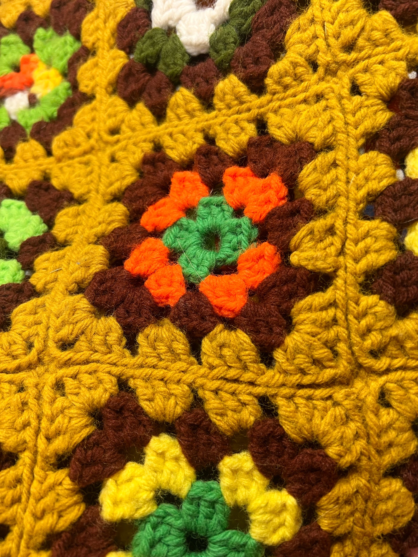 Vintage Granny Square Lap Blanket