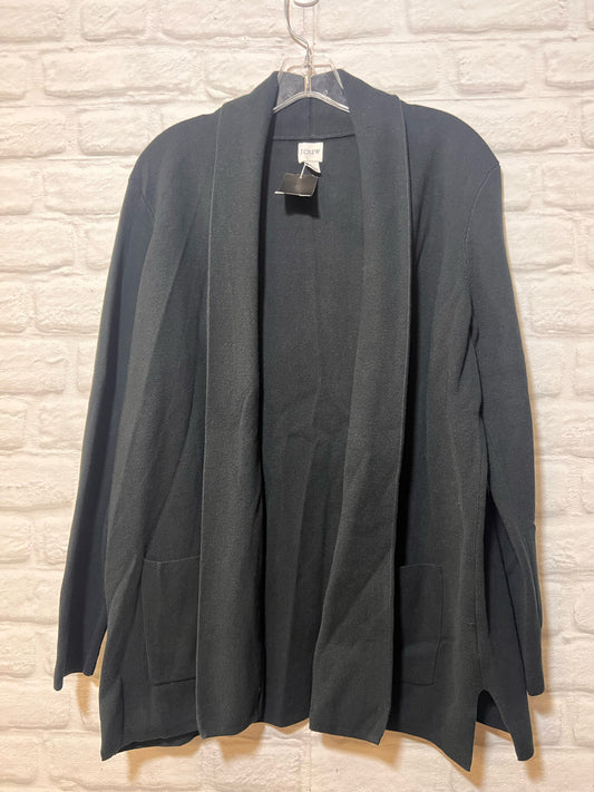 Size L J. Crew Black Cotton Cardigan
