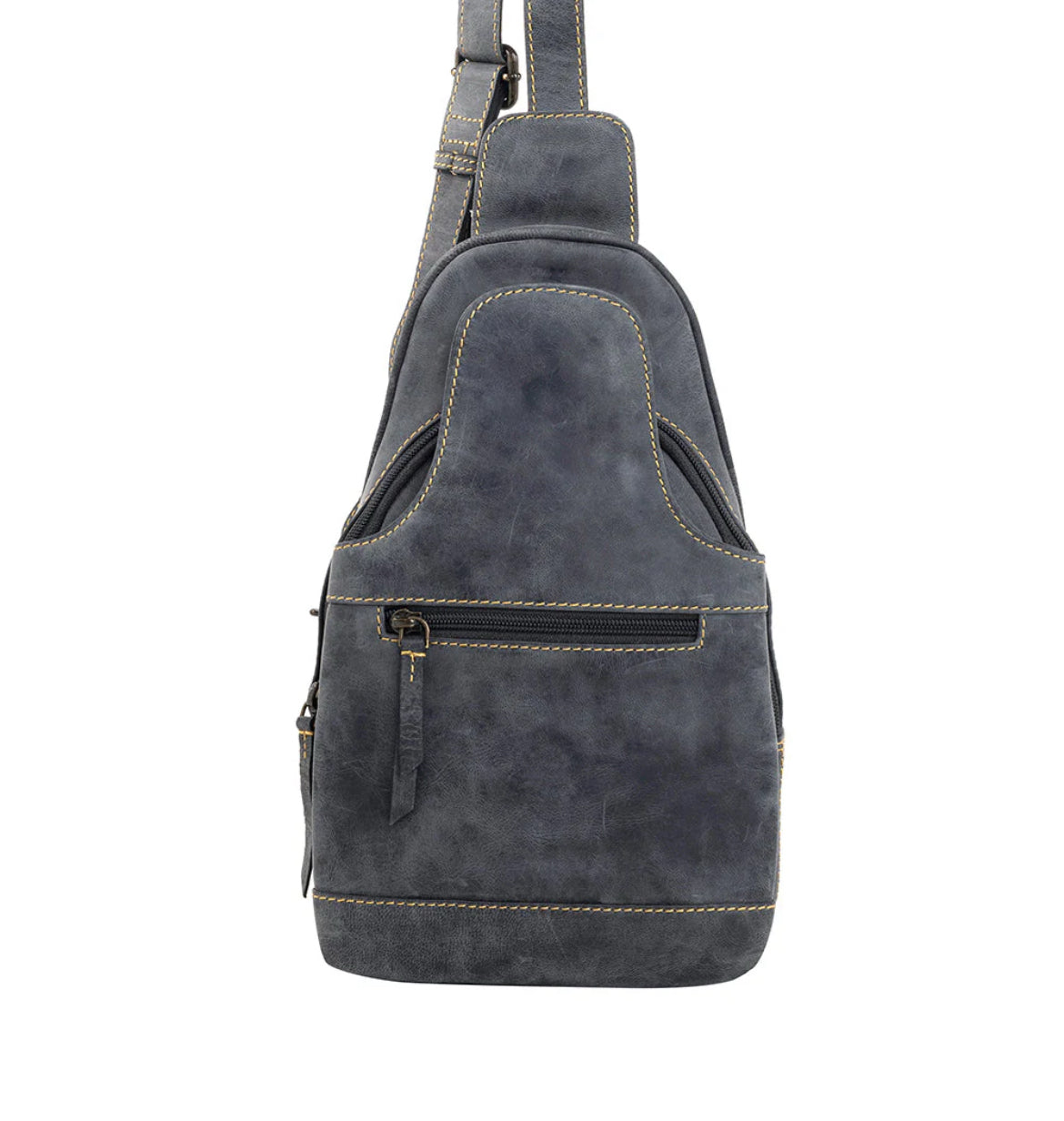 Myra Bag Western Fork Sling Bag in Coal