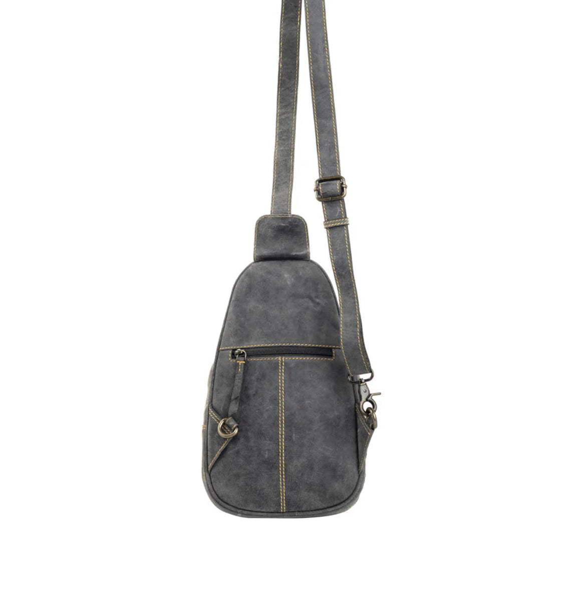Myra Bag Western Fork Sling Bag in Coal