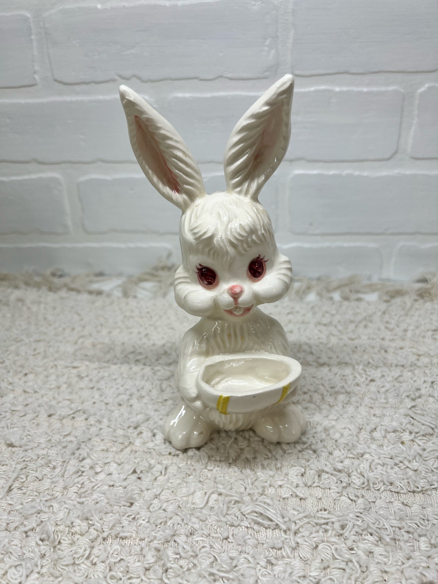 Vintage ceramic Easter bunny figurine