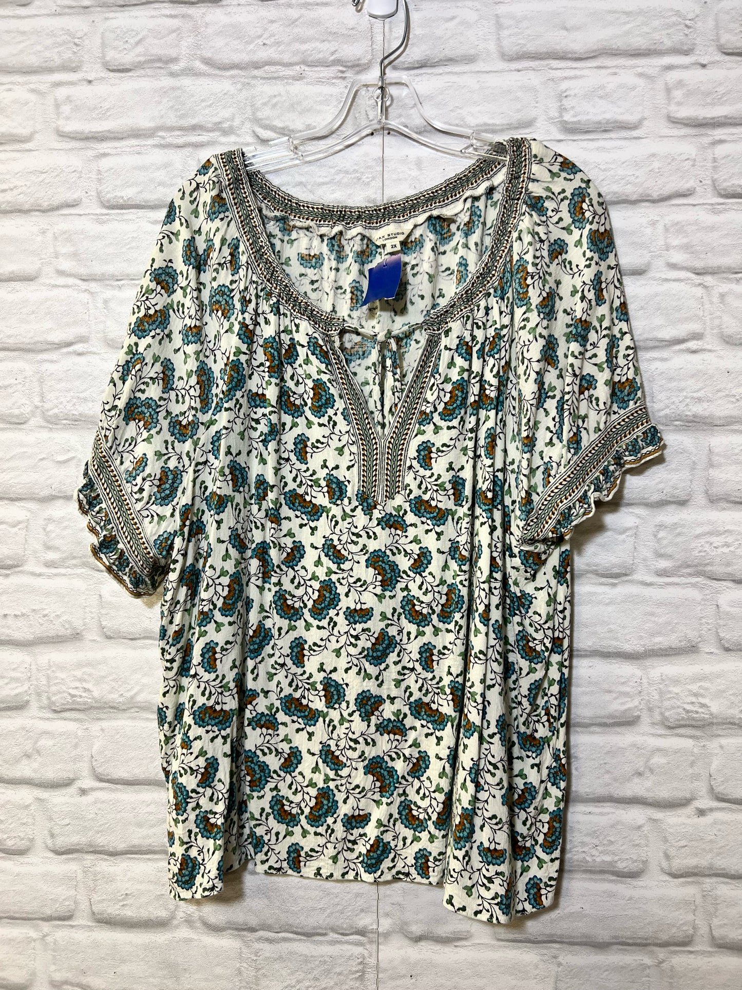 Size 2X Max Studio floral top