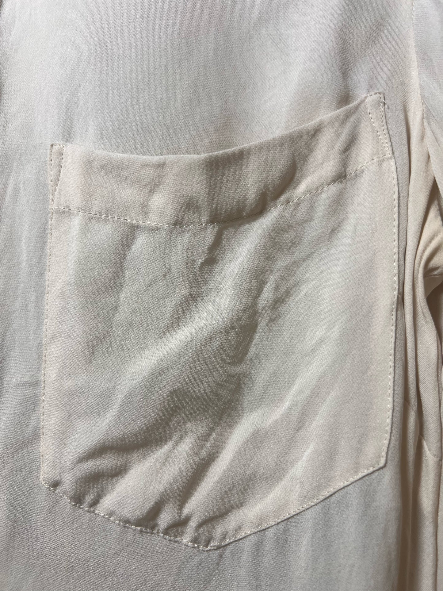Size 6 J. Crew Ivory Silk Shirt