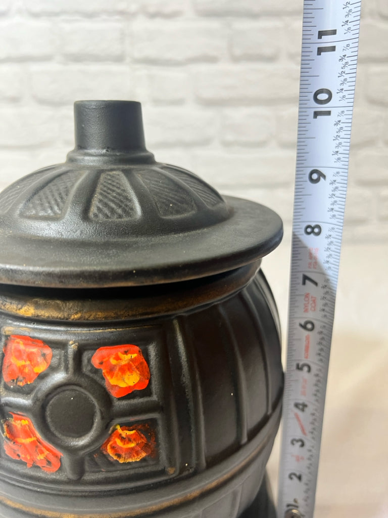 McCoy potbelly stove cookie jar, vintage