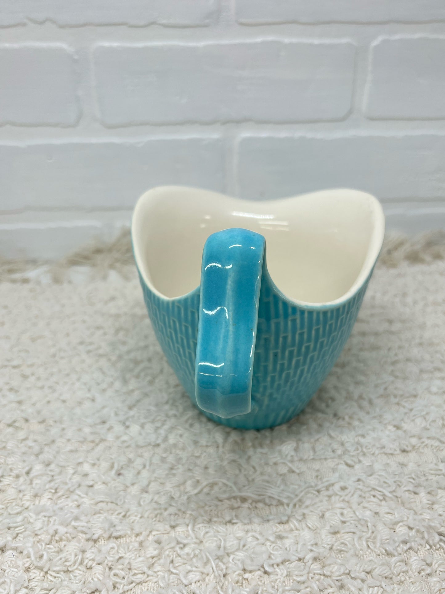 Red Wing Pottery 'Driftless' MCM blue creamer