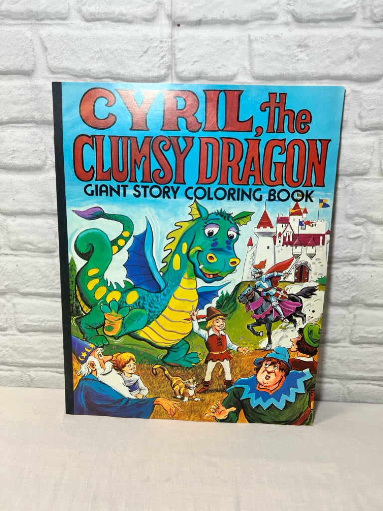 Oversized vintage coloring book