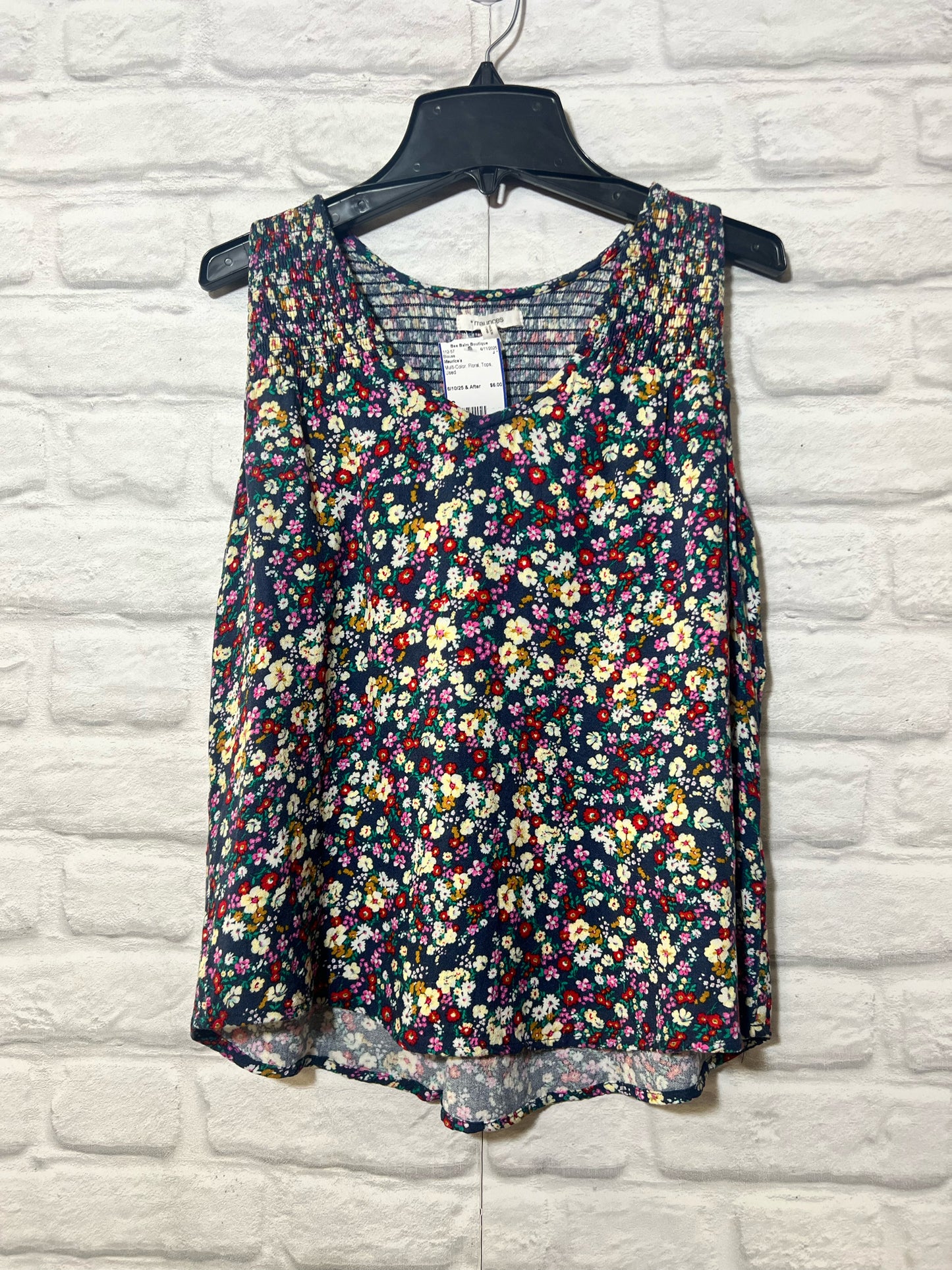 Size S Maurice's floral sleeveless top