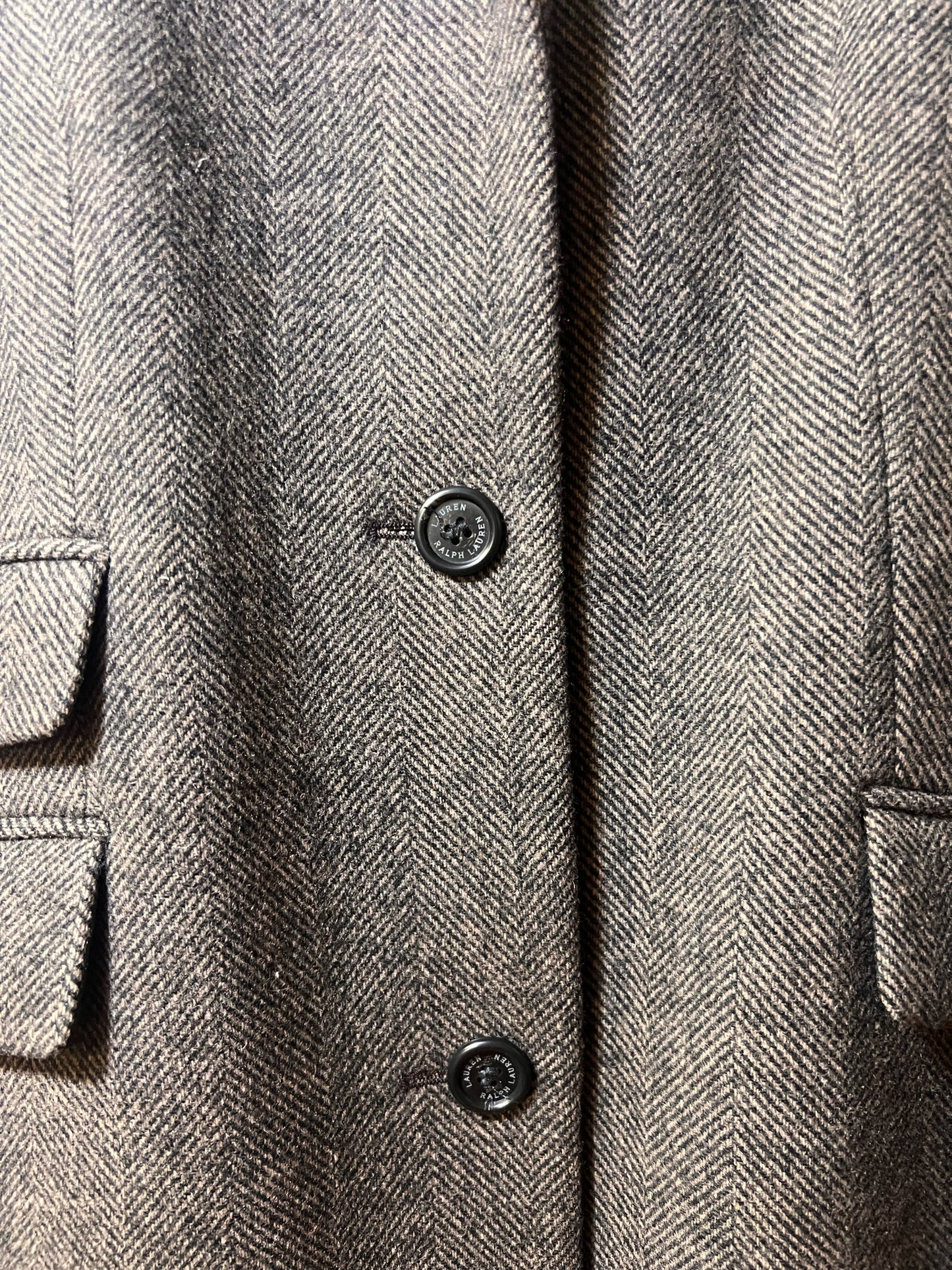 Size 18 Lauren Ralph Lauren Herringbone Tweed NWT Coat Wool Blend