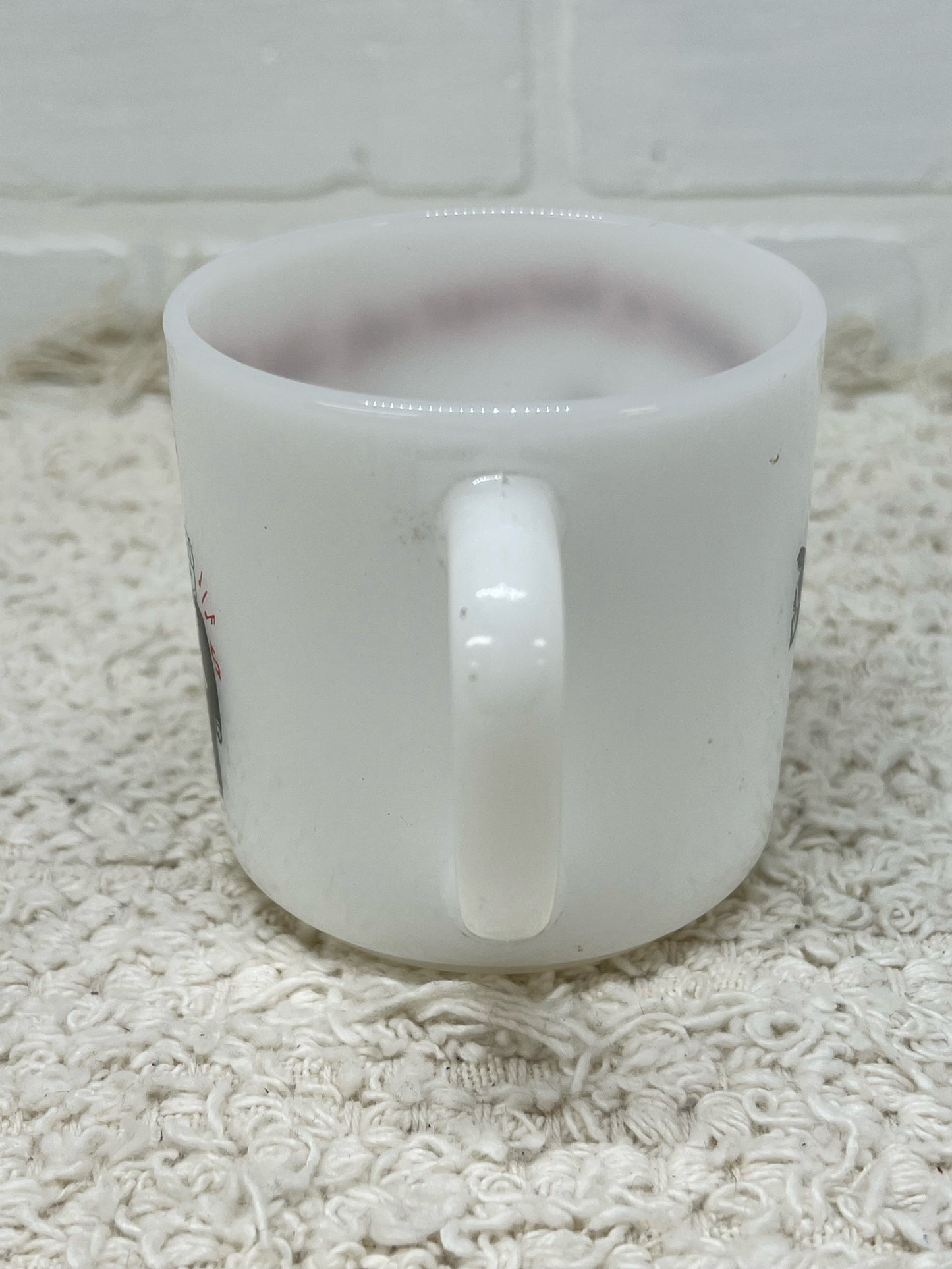 Vintage Federal milkglass 'Vigortone' advertising mug