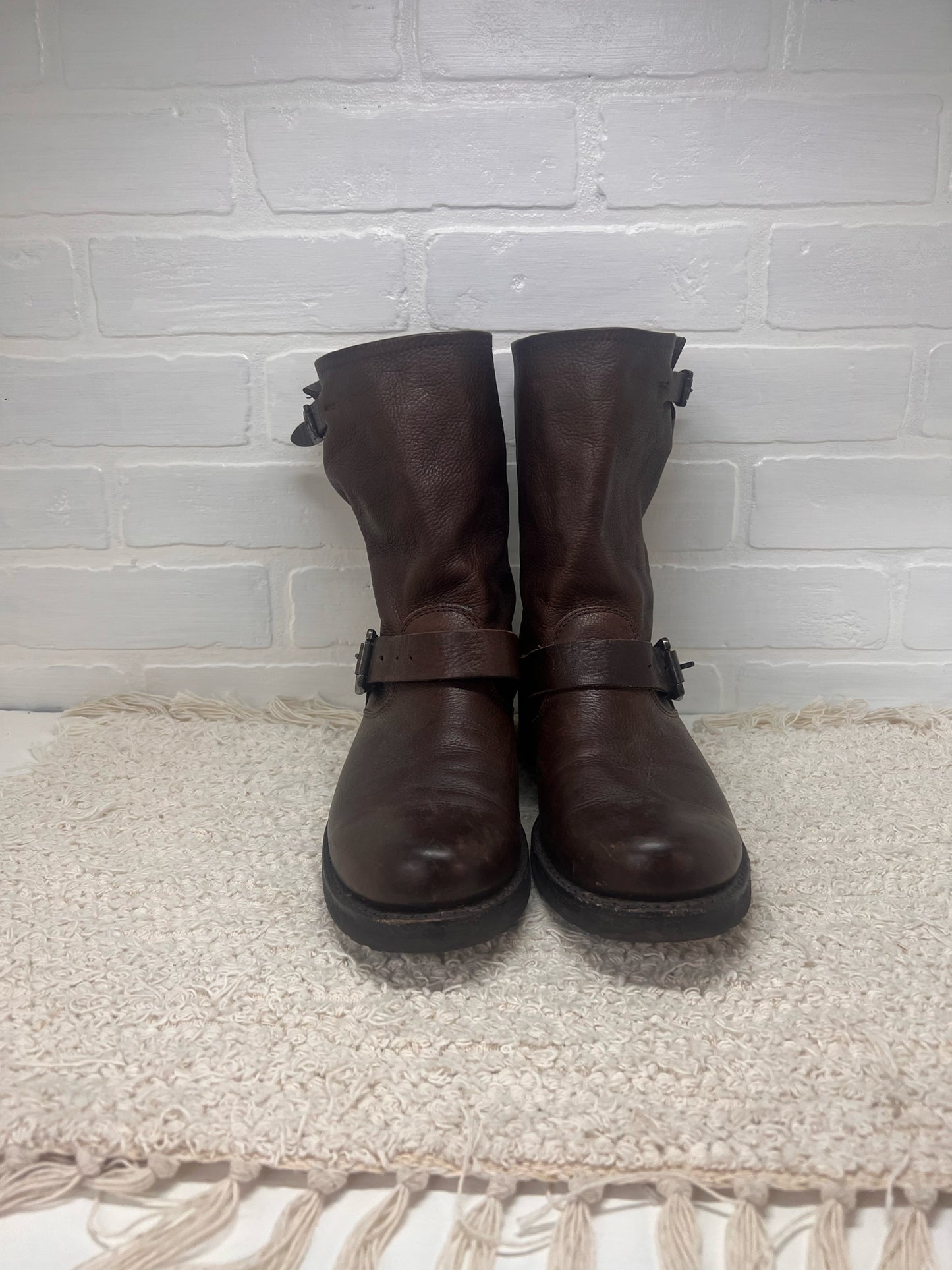 Frye Veronica Brown Leather Boots