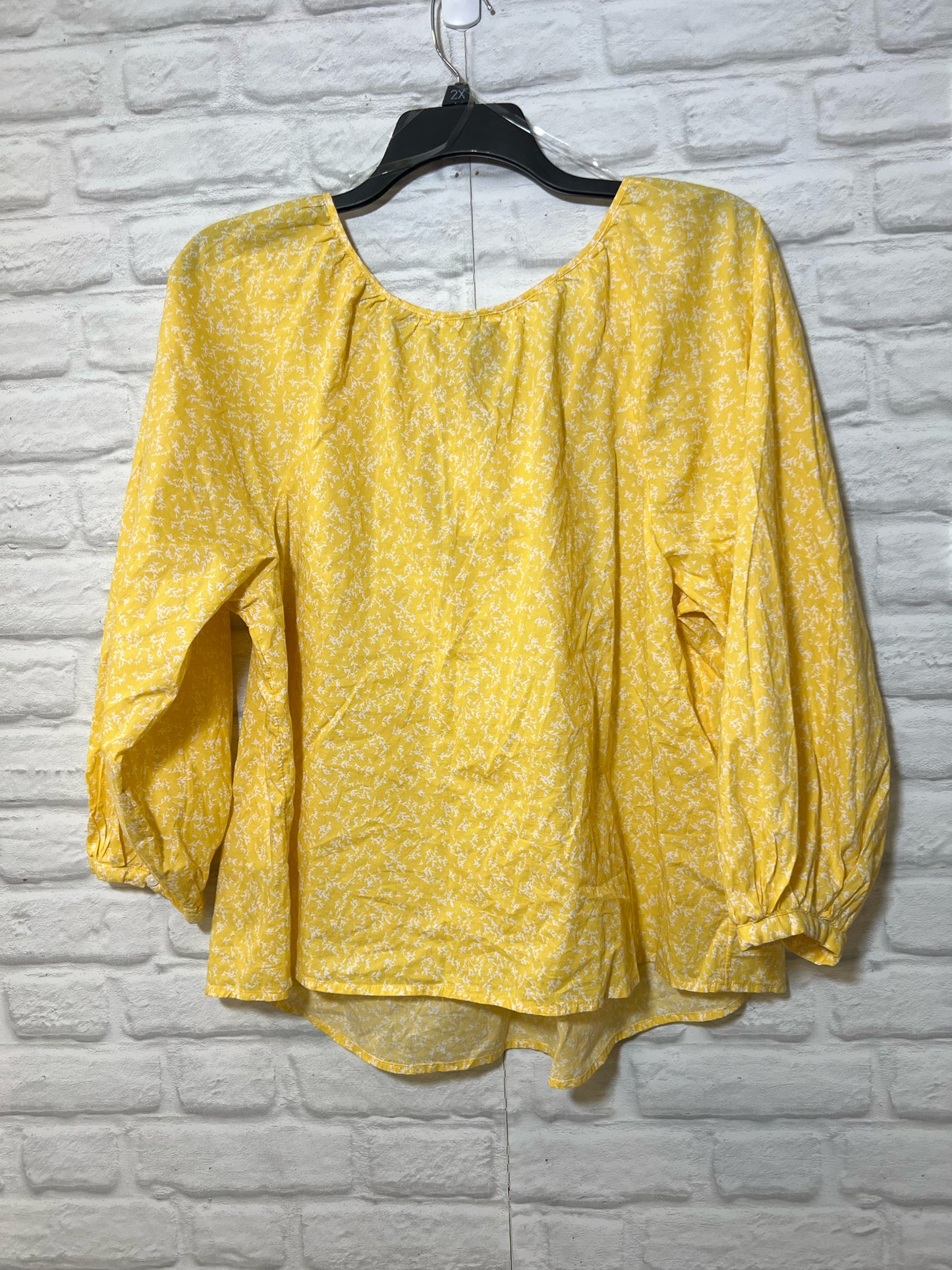 Size XXL Universal Thread yellow floral NWT Blouse