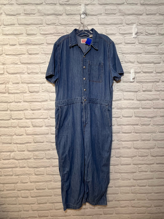 Size XL Levi's vintage short sleeved denim jumpsuit