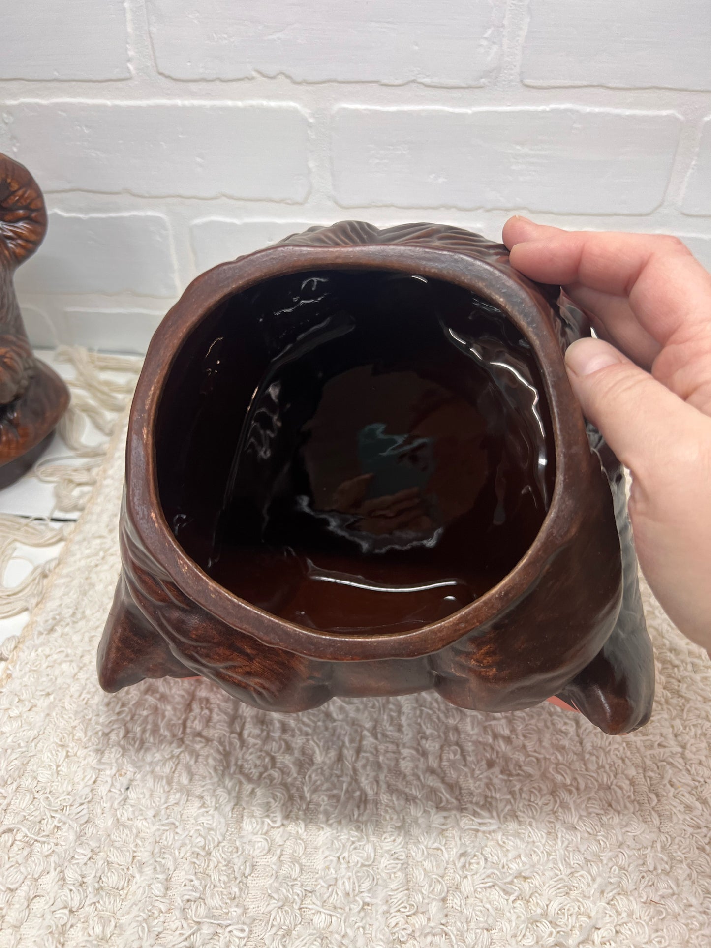 Gilbert Pottery Brown Bear Mid-Century Cookie Jar