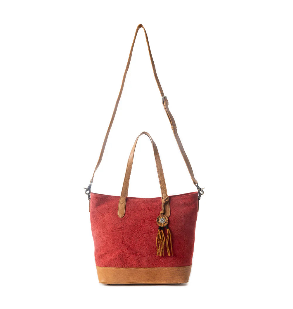 Amber Dune Leather Bag - Red or Mustard Yellow
