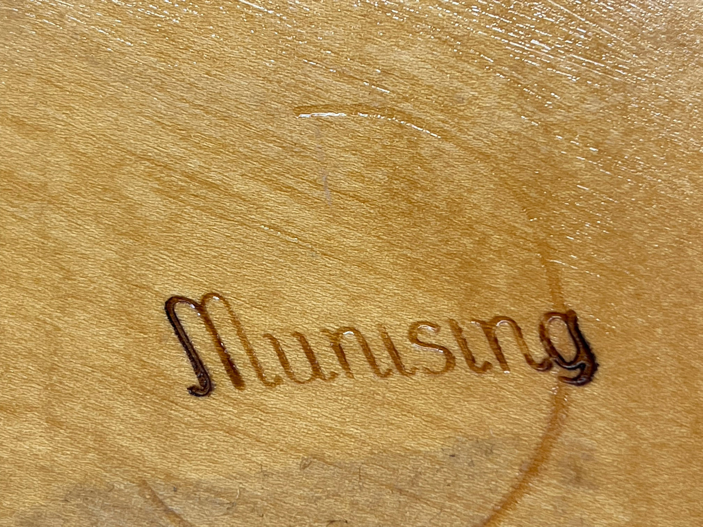 Munising vintage wood bowl