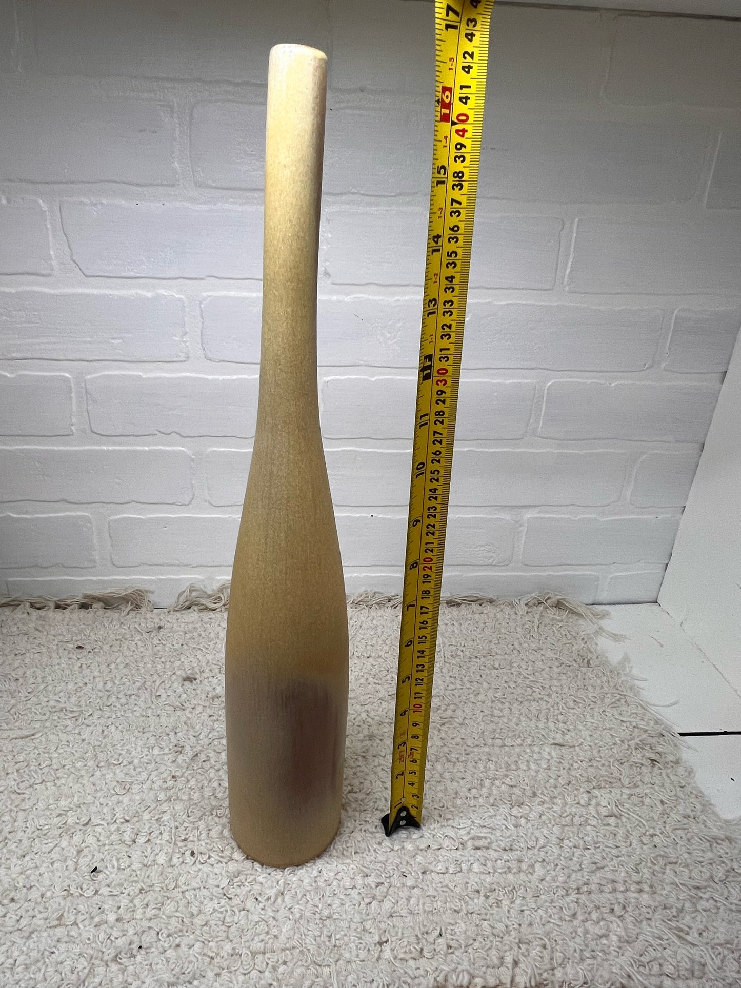 Frankoma MCM Wine Bottle Vase 17" Tall