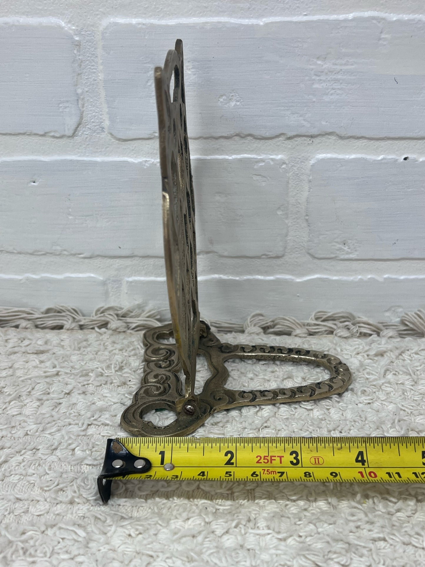 Vintage Brass Owl Folding Book End