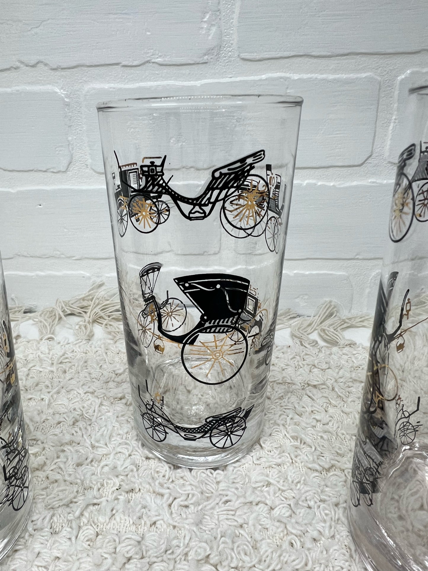 Libbey glass set - Curio Carriage - three glasses