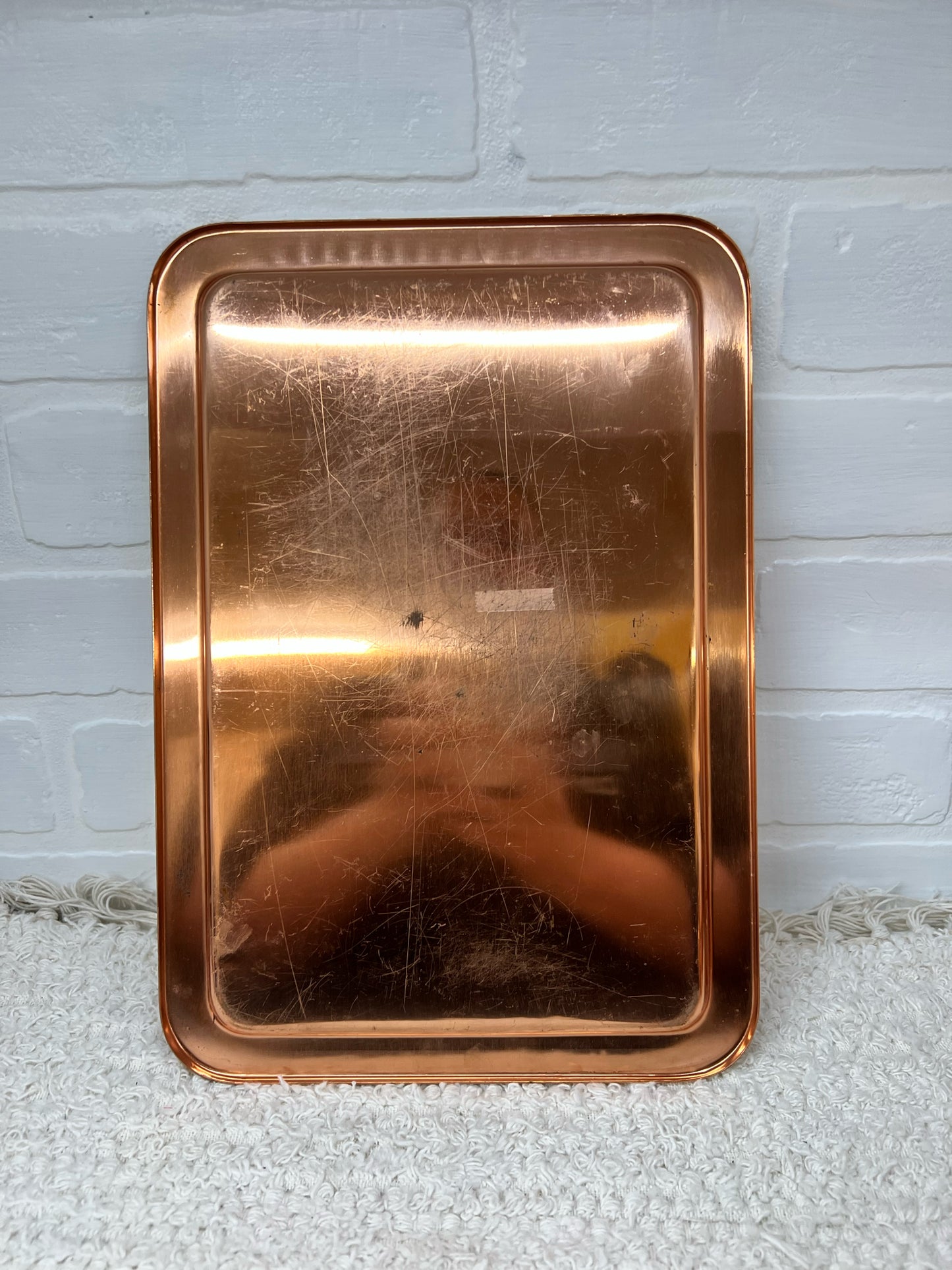 Vintage Copper Serving Tray