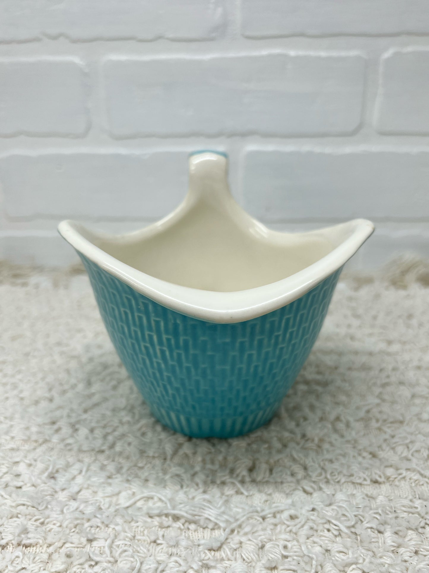 Red Wing Pottery 'Driftless' MCM blue creamer