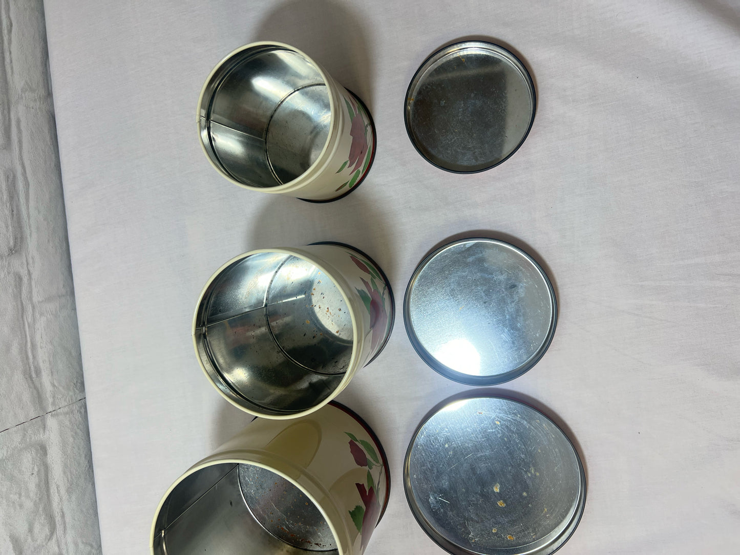 General Steel Canister Set - roses!