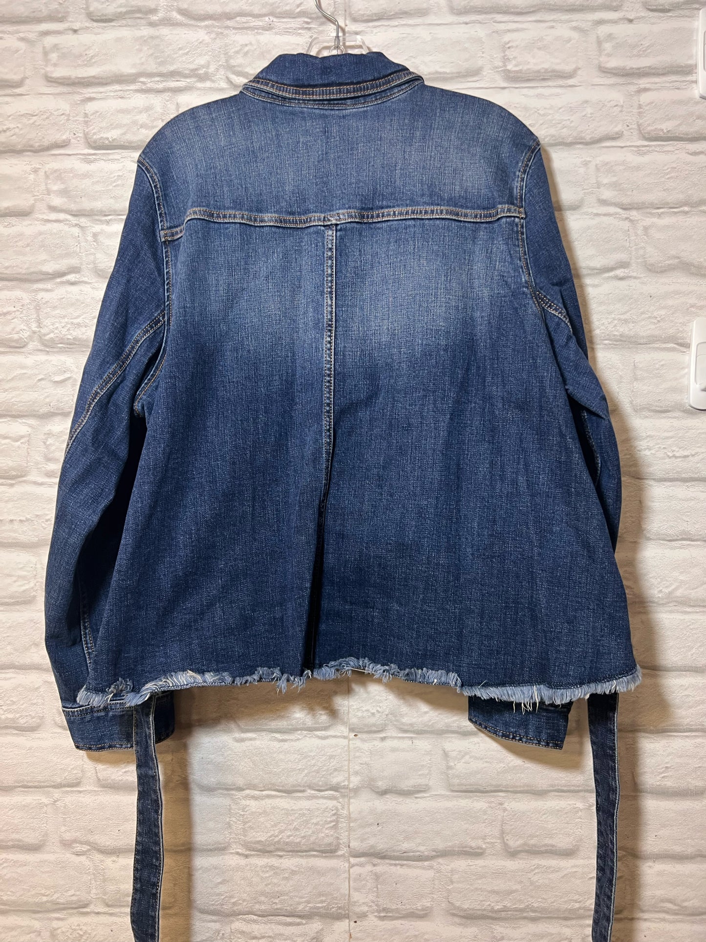 Size XL CAbi Denim Jacket w/ Tieback