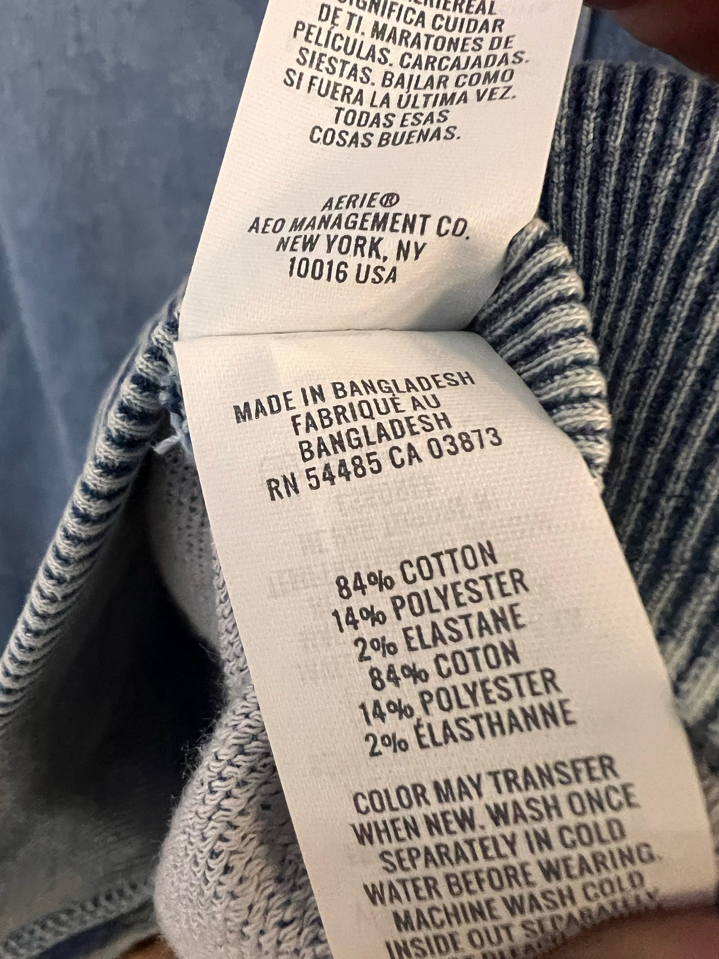 Size M Aerie Denim Look Snap Front NWT Jacket