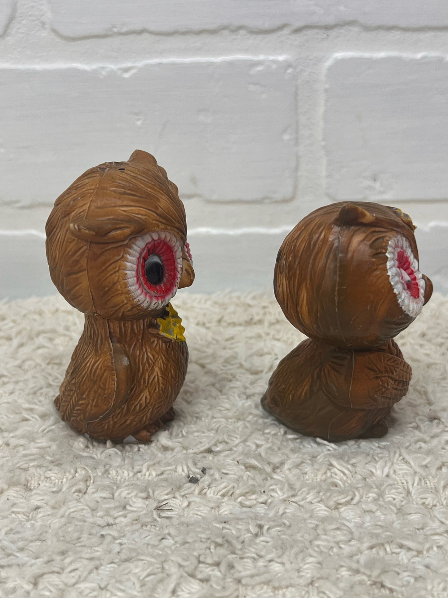 Vintage Owls Ceramic  Salt & Pepper Shaker Set
