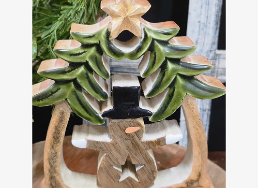 Frosty in the Trees Shelf Sitter 7x6 Inches