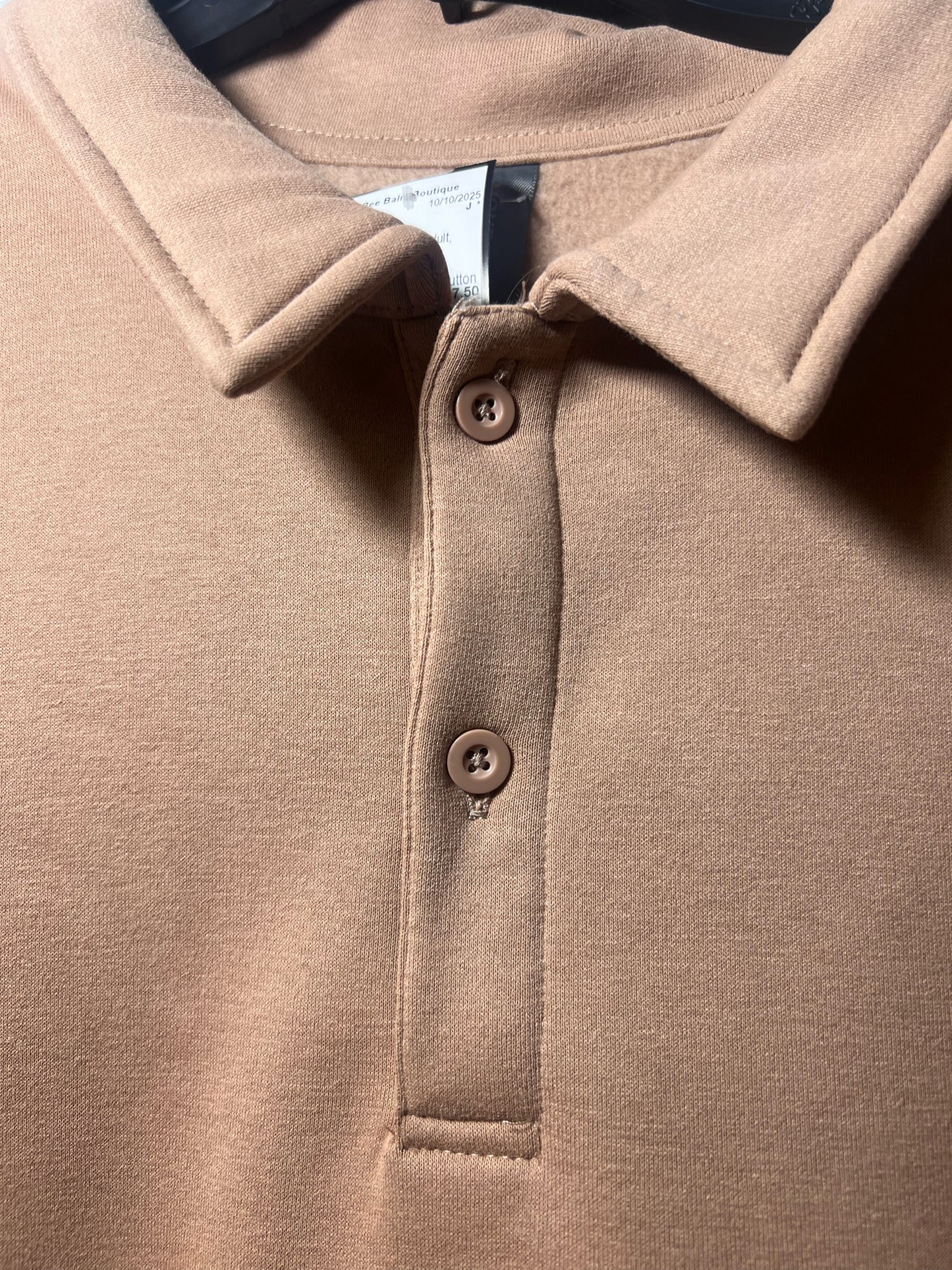 Size XXL Mondetta Tan Fleece Lined Sweatshirt