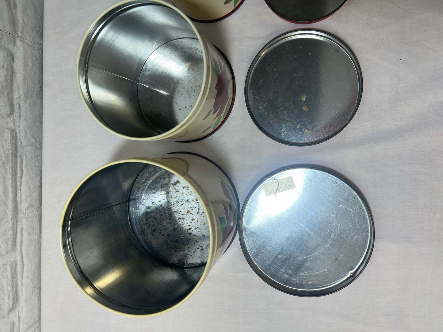 General Steel Canister Set - roses!