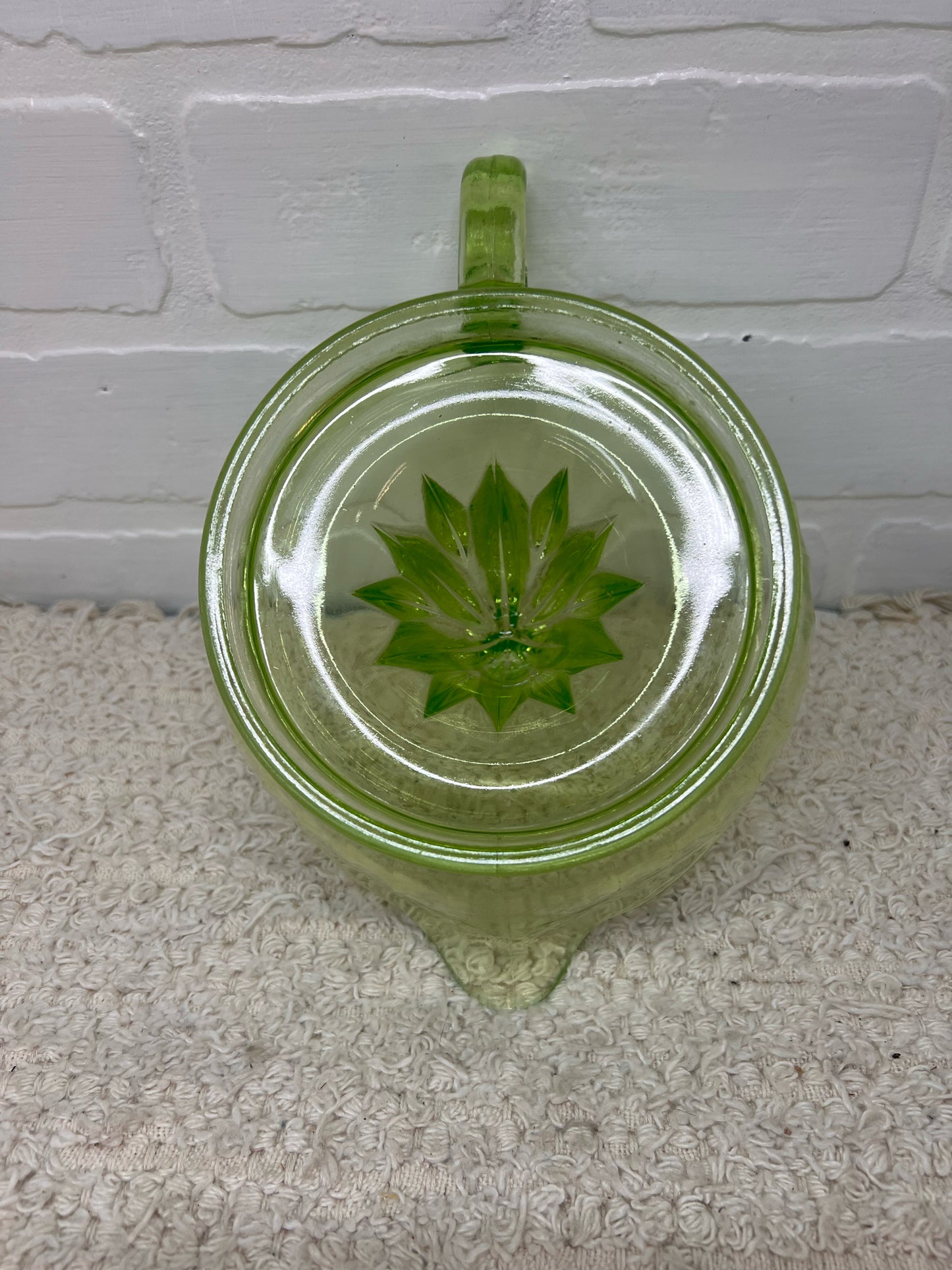Vintage Uranium Glass Juice Reamer