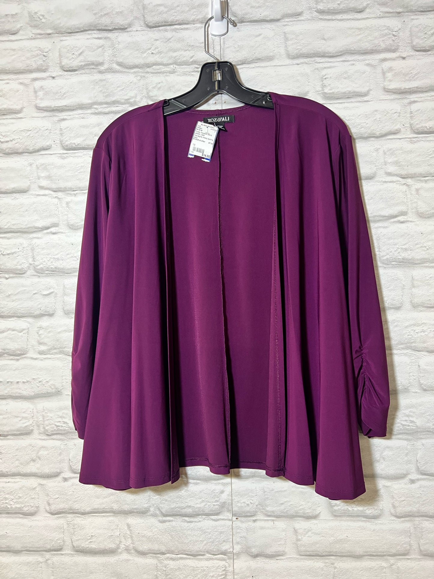 Size 18 Roz & Ali purple cardigan