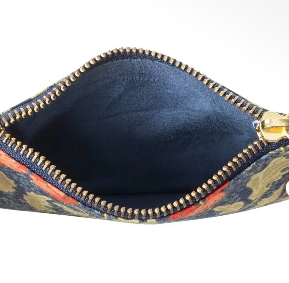 Myra Bag Red Blossoms Coin Purse in Blue