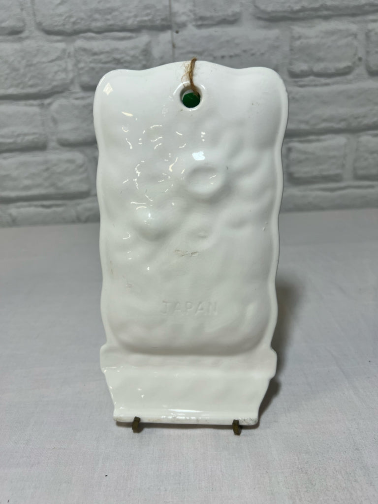 Vintage ceramic floral spoon rest
