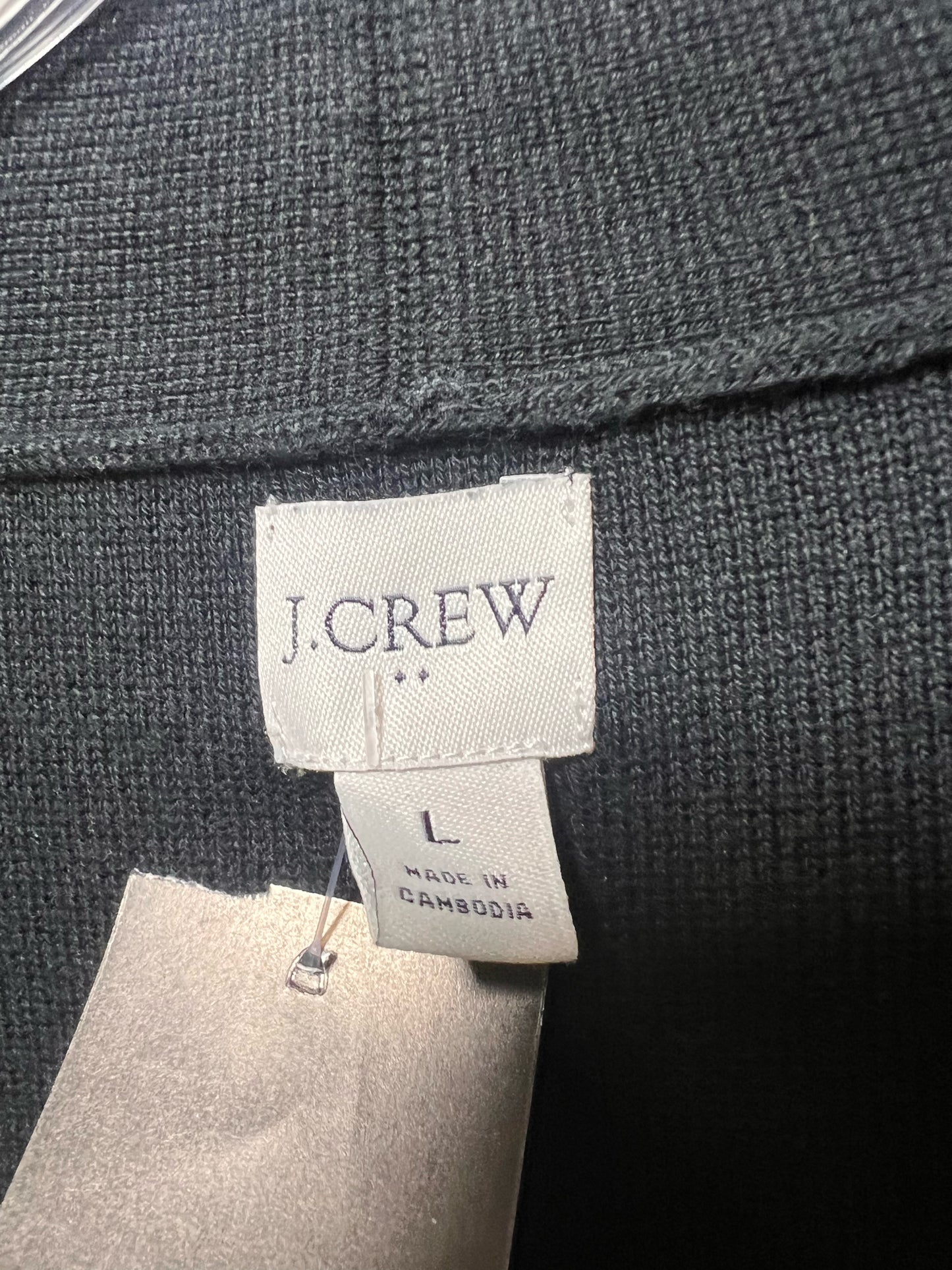 Size L J. Crew Black Cotton Cardigan