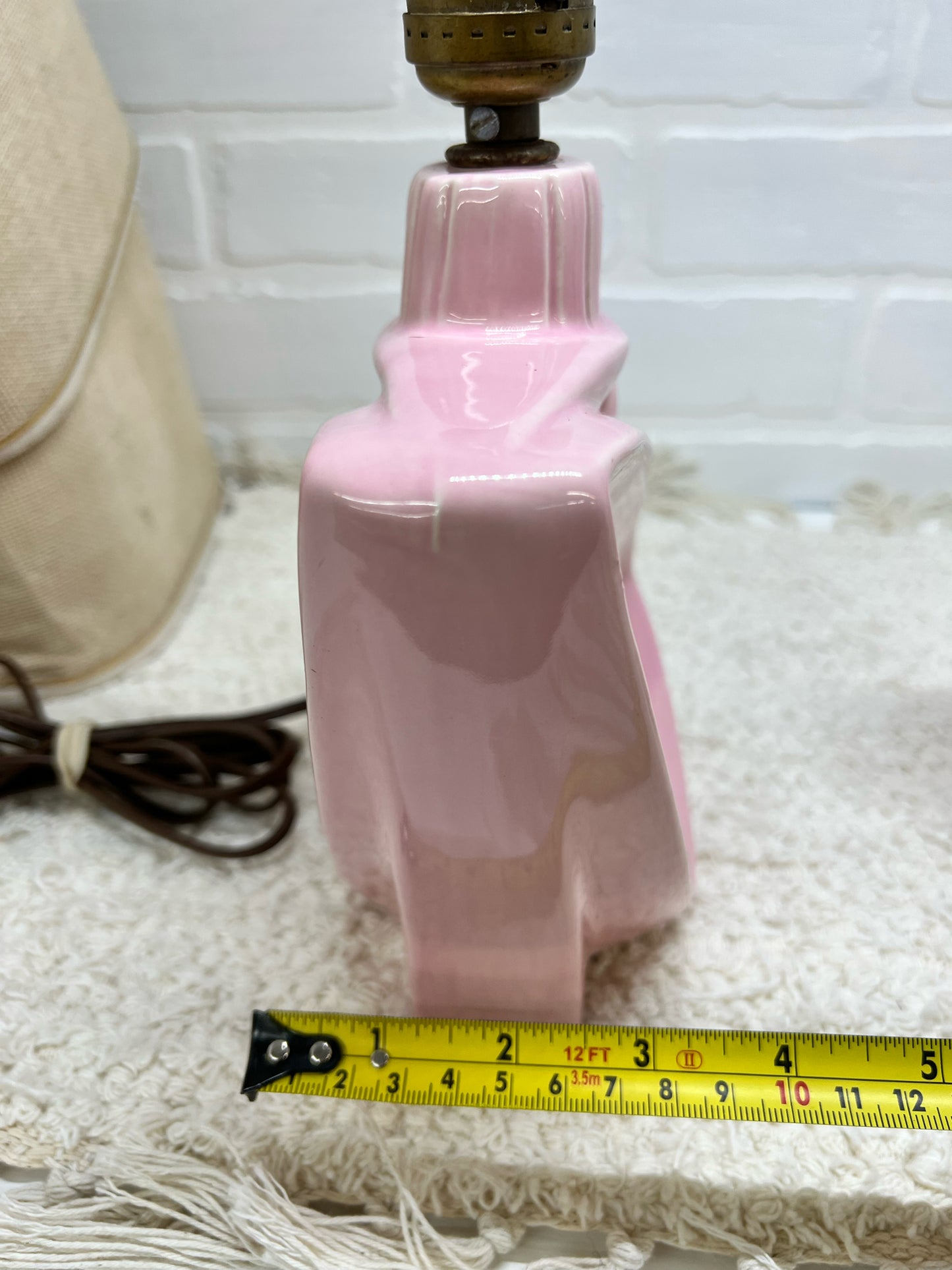 Pink & Gold MCM Boudoir Lamp Set