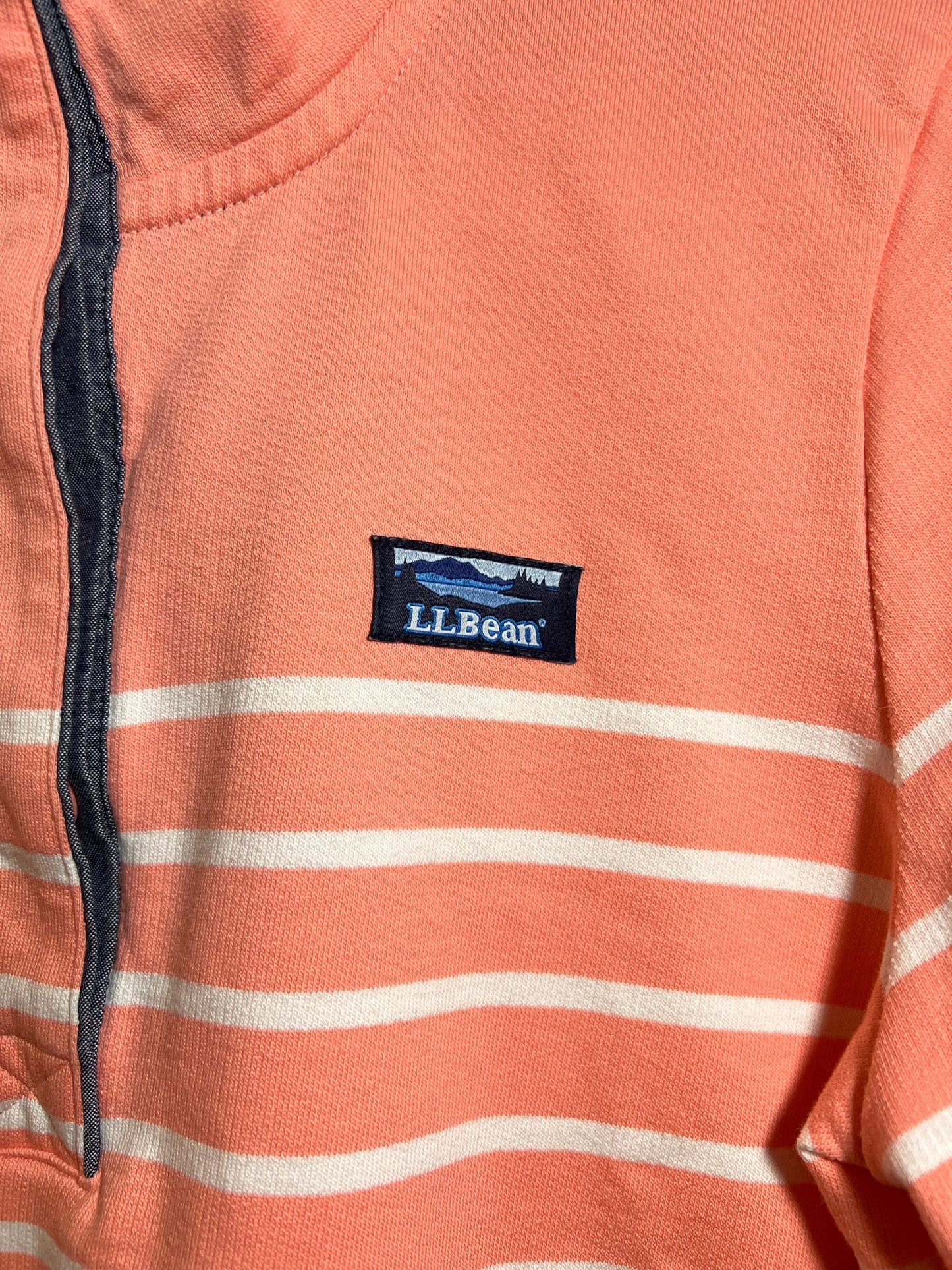 Size M LL Bean Cotton Hombre Stripe Pullover