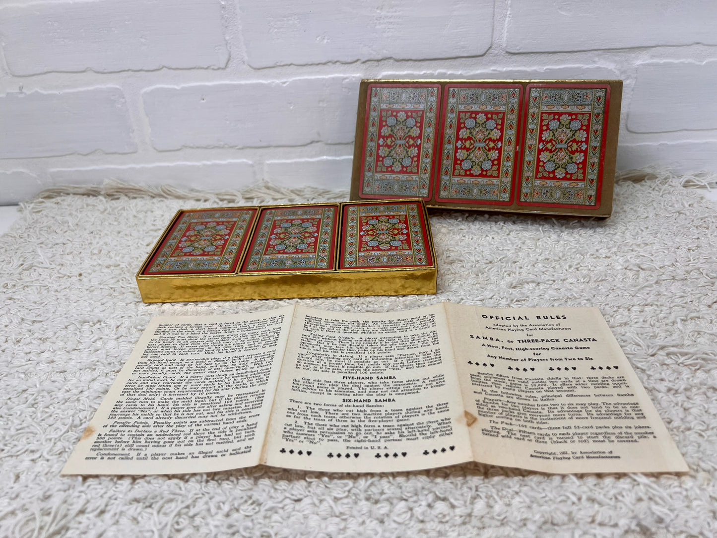 Vintage Congress brand set of cards for canasta or samba