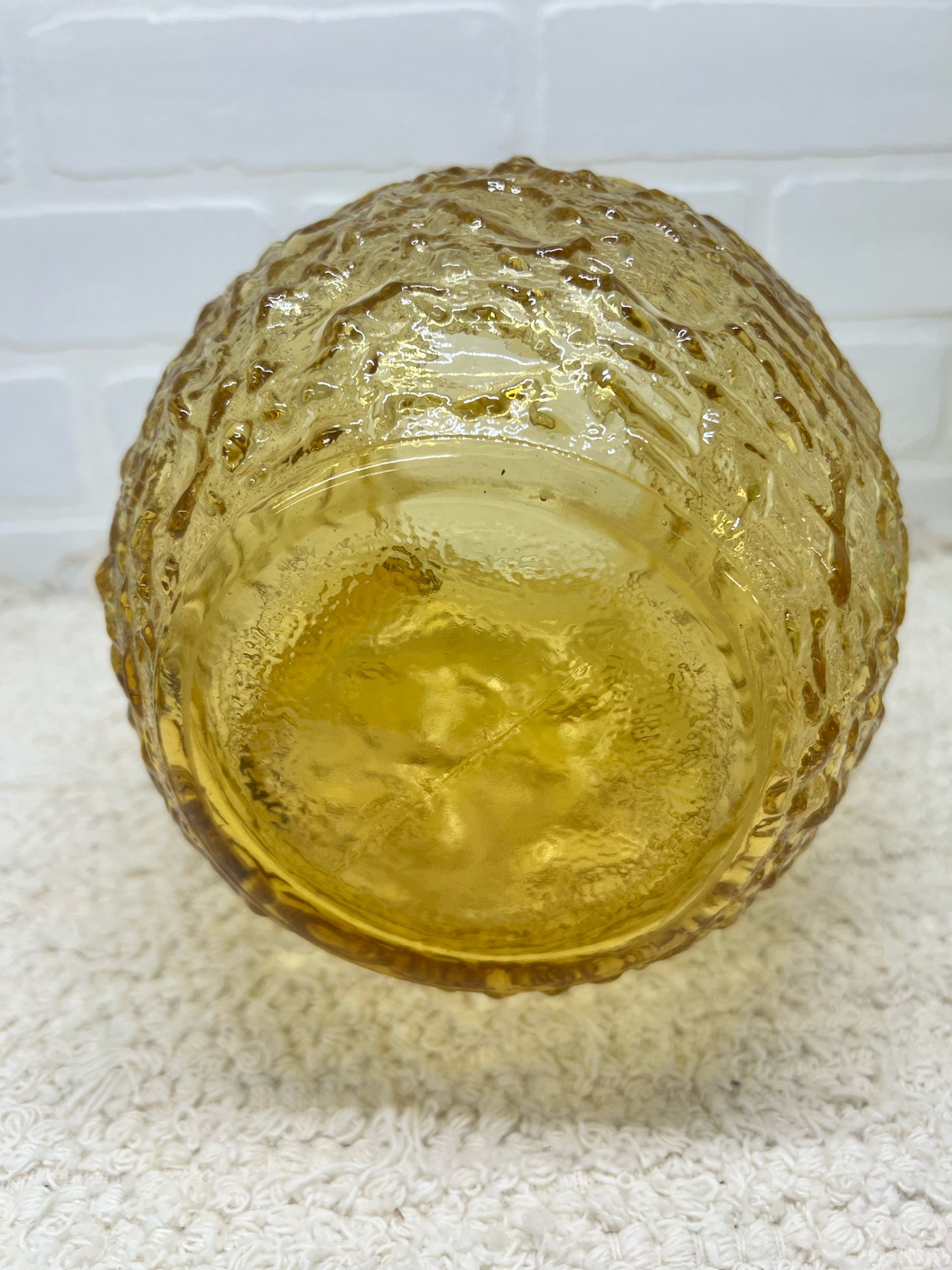Anchor Hocking amber glass 'Lido' pitcher
