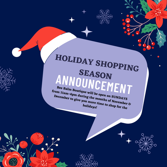 Special Sunday Hours for the Holiday Shopping Season