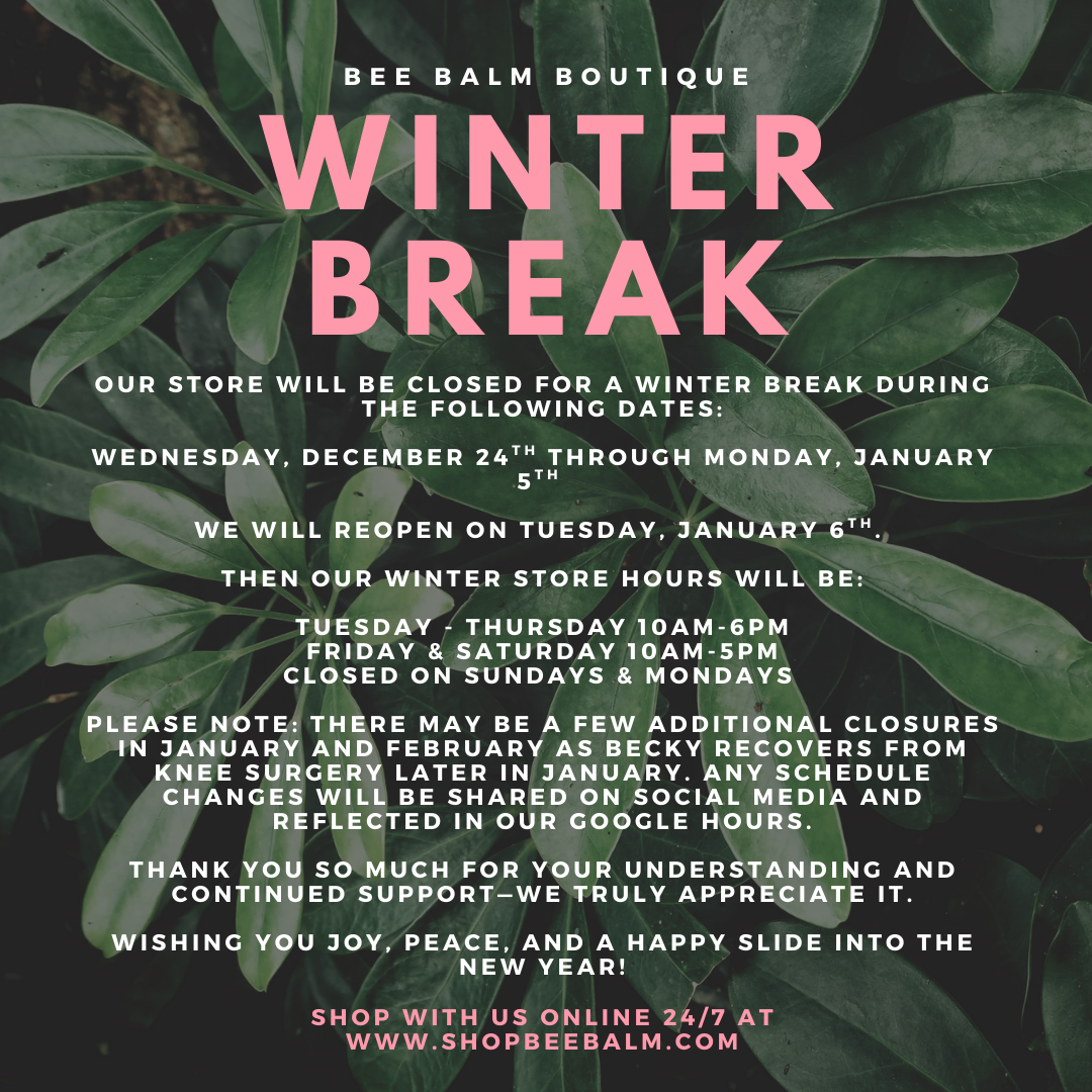 As the Year Comes to a Close at Bee Balm