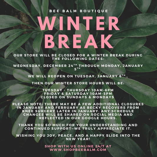 As the Year Comes to a Close at Bee Balm