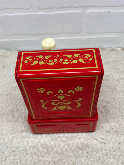 Red Metal. Buddy L Easy-Saver 1970's Cash Register Shaped Coin Bank